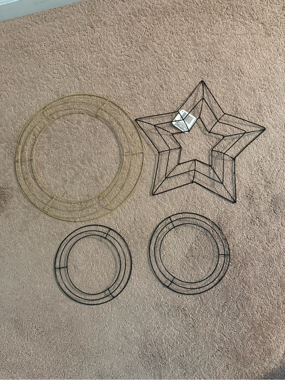 Set of 4 Wire Wreath Starters | Arts & Crafts Supplies